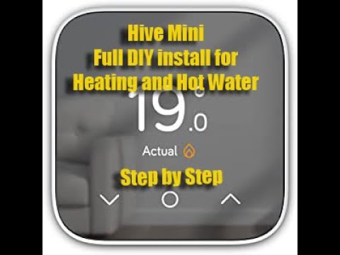Hive mini install on a Y plan, DIY for heating and hot water, motorised valve, potterton programmer.