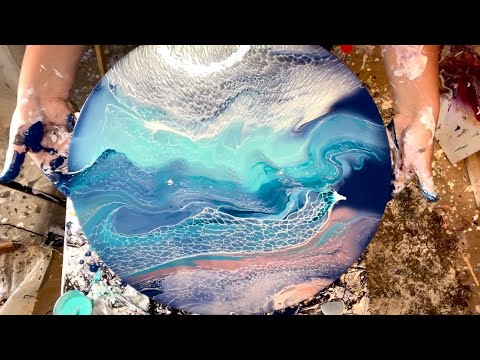 #209 How To Make Your Composition Work! Bloom swipe/ pour painting 🖼