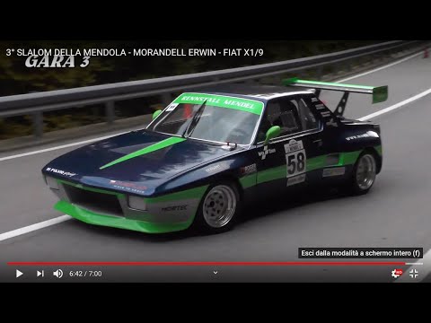 3° SLALOM DELLA MENDOLA - MORANDELL ERWIN - FIAT X1/9 1300 BY BELLUNOVIDEO