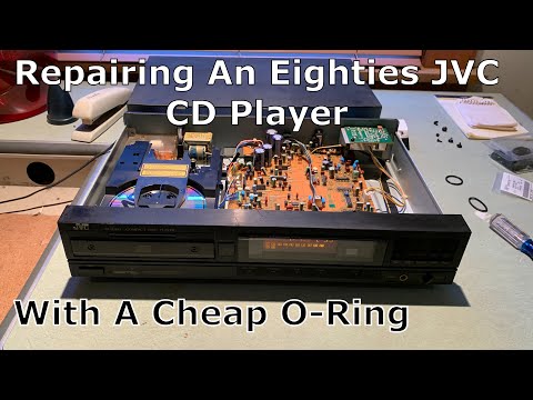 Fixing Eject Tray On An 80s JVC CD Player With A Cheap O-Ring