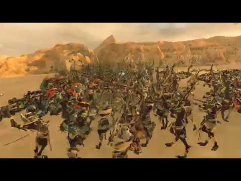 228 Ushabti VS 228 Kroxigors - Tomb Kings - Total War: Warhammer 2