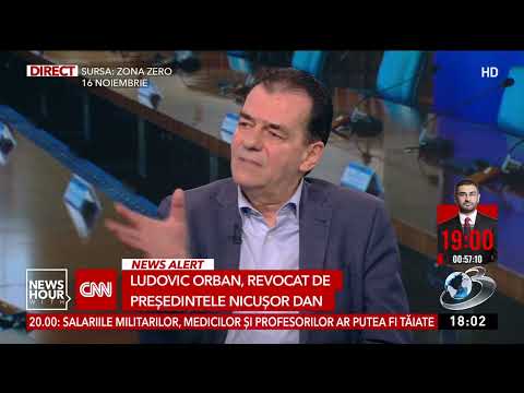 Ludovic Orban, revocat de Nicușor Dan după declarațiile de la Antena 3 CNN
