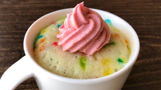 Vanilla Mug Cake in 1 Minute | Eggless Microwave Cake | Em’s Kitchen