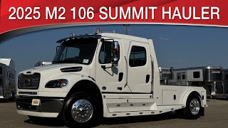 A preview image of the linked video showcasing 2025 Freightliner M2 106 Plus Summit Hauler