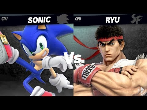 Sonic VS Ryu - Stamina Battle