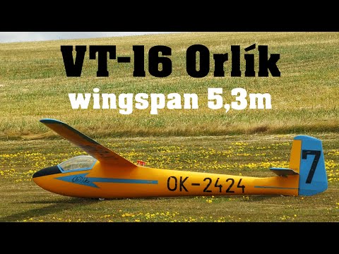 VT-16 Orlik | 5,3m giant scale RC glider | 4K | Rokytnice 2023