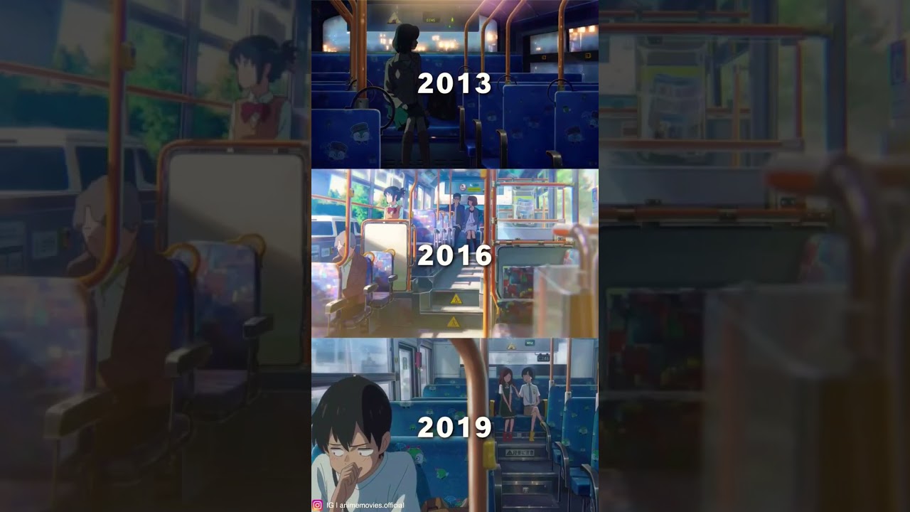 Your Name  VS  Weathering  With You  VS  Garden of words Comparison #anime