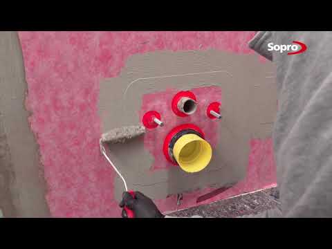 Bahnenförmige Abdichtung im Innenraum