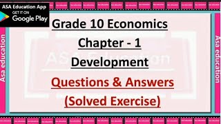 Ch 1 Development (Economics, Grade 10, CBSE) Solved Exercise with Hindi explanation