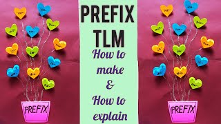 Prefix TLM | TLM For Primary School | How To Make And Explain Prefix Project |