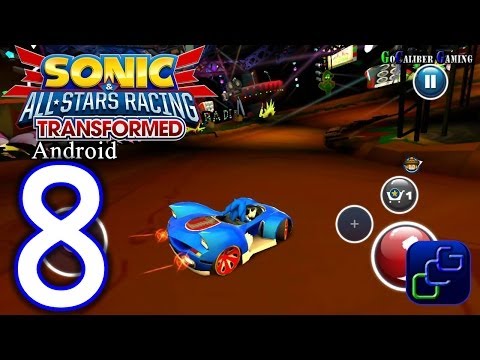 Sonic All Star Racing Transformed Android Walkthrough - Part 8 - World Tour: Scorching Skies