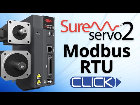 SureServo2 Modbus RTU with a CLICK PLC from AutomationDirect