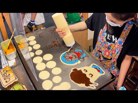 Amazing Thai Lady!! Freehand Pancake Artist In Bangkok - Thai Street Food