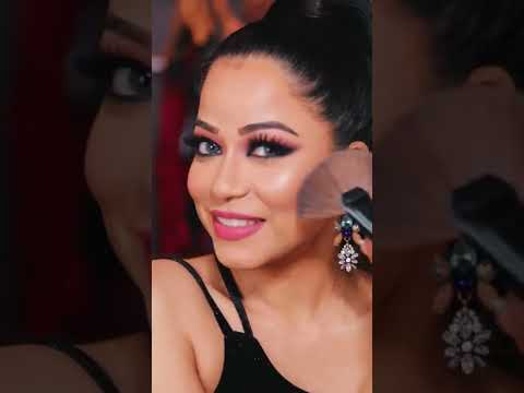 Go Glam Deh... ✨💄#GlamMakeup #haloeye #Shorts