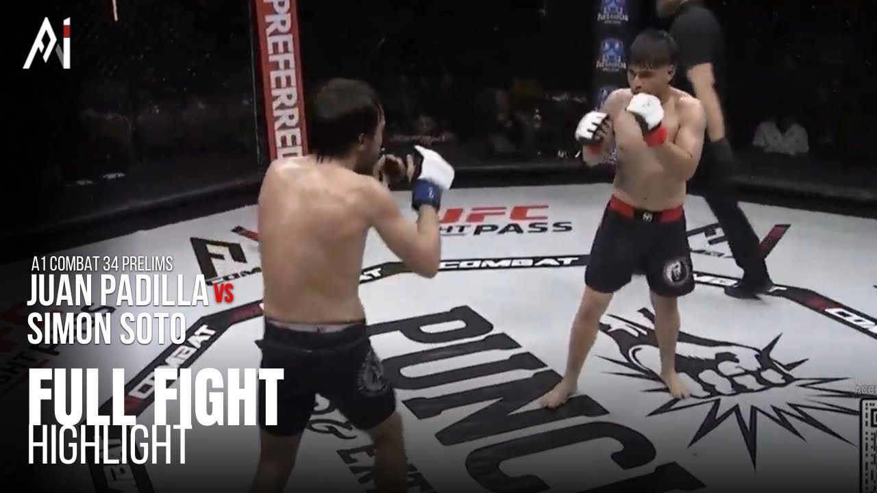 Juan Padilla vs Simon Soto | Amateur Catchweight Bout | A1 Combat 34 Prelims