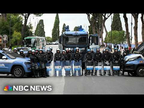 Thousands protest in Italy against cost of living, high military spending
