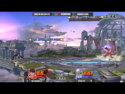 Come on and Ban #22 - Winner Semis: SiN|Trevonte (Ryu/Sheik) vs Hitaku (Sheik)