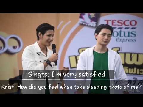 (Engsub) Krist Singto - 180526 - How did you feel when take sleeping photo of me??