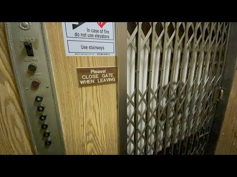 AMAZING Gated OTIS traction service elevator at a private building