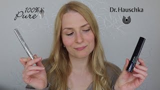 Dr.Hauschka vs. 100% Pure | Mascara test | Souboj řasenek