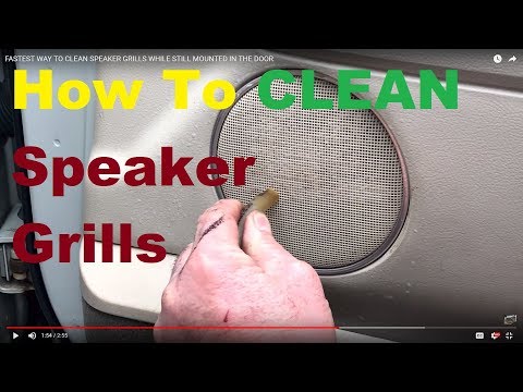 YouTube video about: How to clean car speakers?