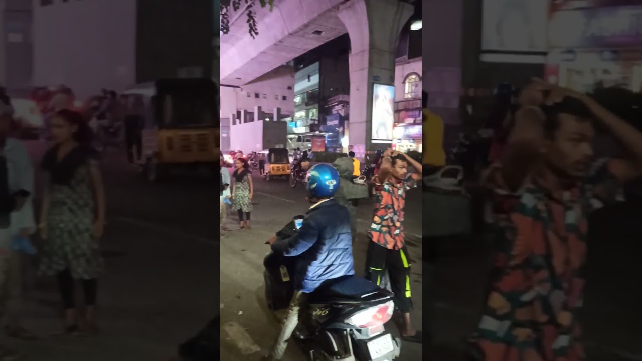 Night View of Madhopur Area , Hyderabad #hyderabad #telengana