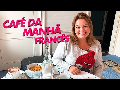Meu café da manhã francês! Hotel 5 estrelas em Paris!