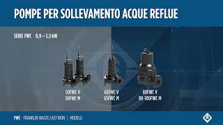 Pompe per sollevamento acque reflue FWS-FWC
