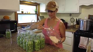 How to Can Green Beans.  Our FIRST Canning Goal REACHED!!!