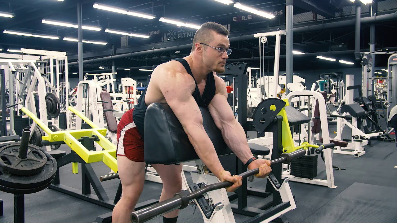 Barbell Preacher Curl
