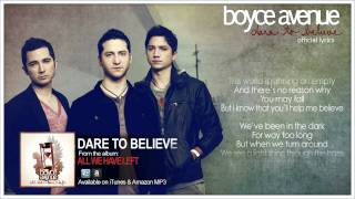 Boyce Avenue - Dare To Believe (Lyric Video)(Original Song) on Spotify &amp; Apple