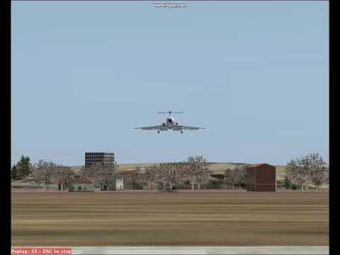 Landing TU154B LZTT