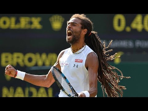 Dustin Brown vs Juan Monaco - Houston 2017 -  he defeats previous champion Highlights [HD]