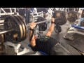 325 Bench 20 Reps RAW 19yr 250 255