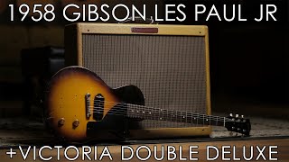 Video thumbnail for "Pick of the Day" - 1958 Gibson Les Paul Jr and Victoria Double Deluxe by Emerald City Guitars