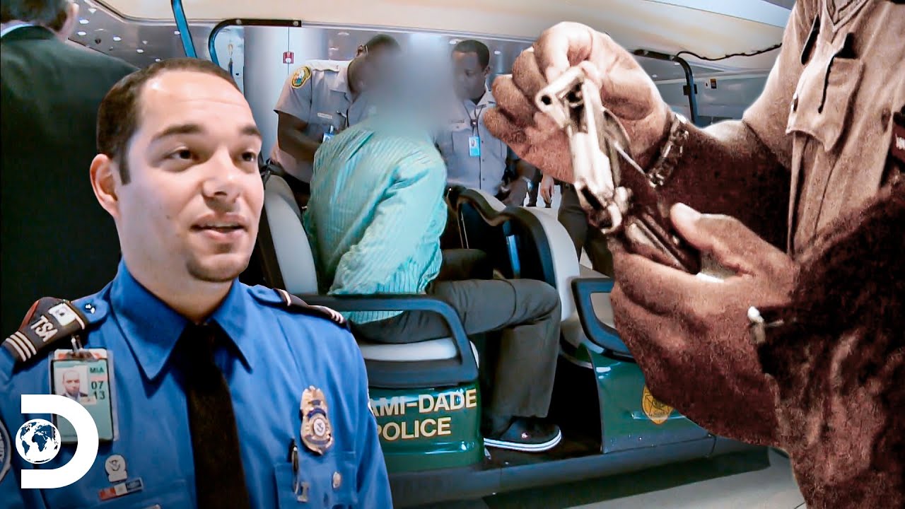 Homem esquece uma arma de fogo na bagagem de mão | Aeroporto Miami | Discovery Brasil