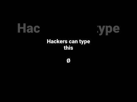 Hackers can type ø #shorts #ø