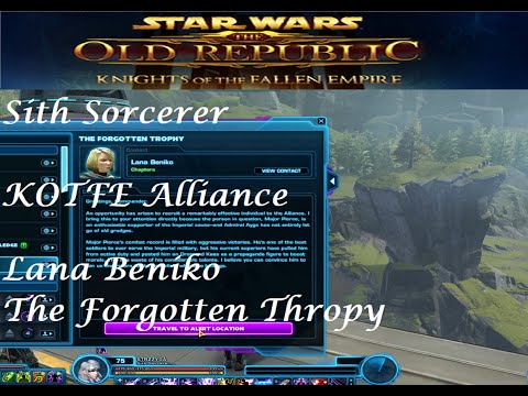 SWTOR Sith Sorcerer: KOTFE Alliance: Lana Beniko - The Forgotten Trophy