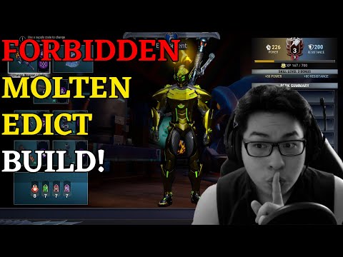 Dauntless - End Game Molten Edict Build - No dodging skills required!