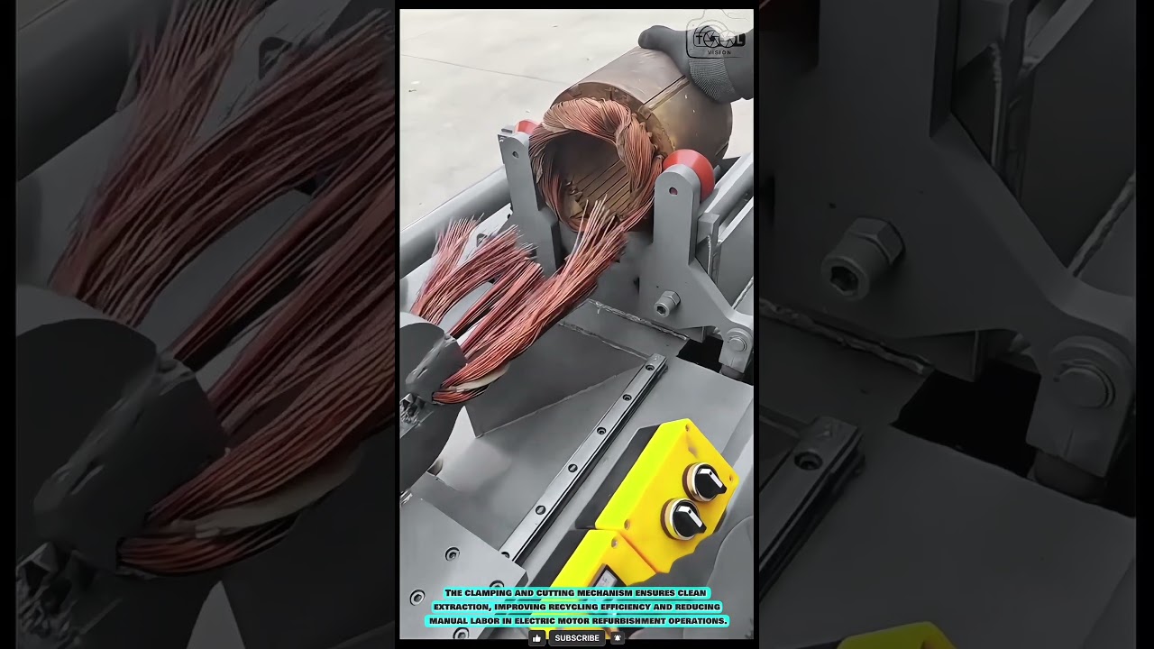 Stator Stripping Tool: Efficient Copper Coil Removal Process #innovationtools