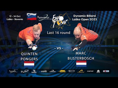 Day 3: Table 3, A Last 16 match from the Dynamic Billard EuroTour Laško Open Slovenia 2023