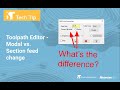 Toolpath Editor Modal Vs Section Feed Change Mastercam 2021 Tech Tip