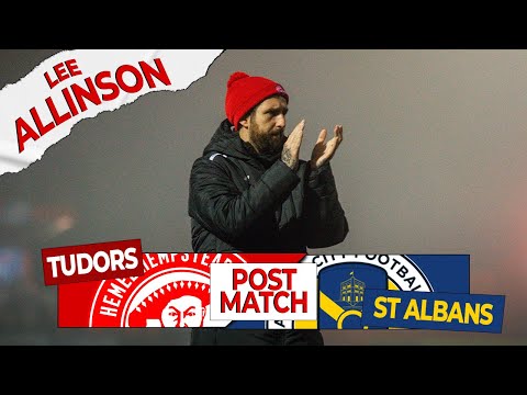 POST MATCH REACTION | Lee Allinson | Hemel Hempstead Town P-P St Albans City