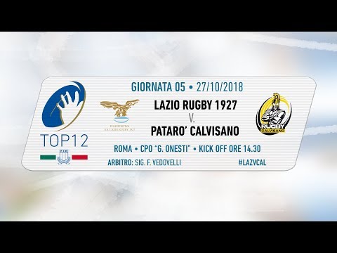 TOP12 2018/19, Giornata 5 - Lazio Rugby 1927  v Kawasaki Robot Calvisano