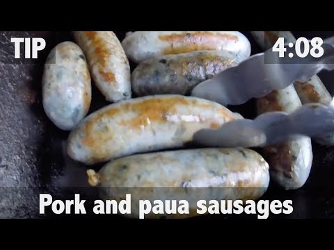 PORK & PAUA SAUSAGES