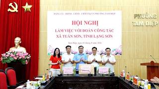 Đoàn công tác xã Tuấn Sơn, tỉnh Lạng Sơn làm việc tại Phường Tam Điệp