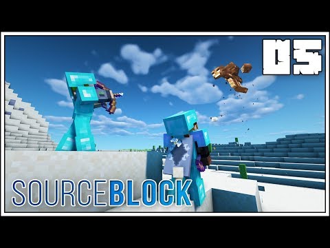 SourceBlock: Episode 5 - EPIC WITHER FIGHT!!! [Minecraft 1.14 Survival Multiplayer]