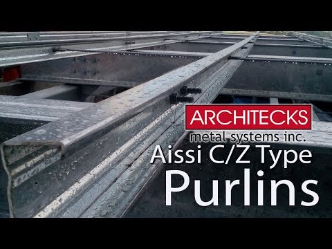 Aissi c type purlins installation