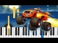 Blaze And The Monster Machines Theme Song Piano Tutorial Piano Cover