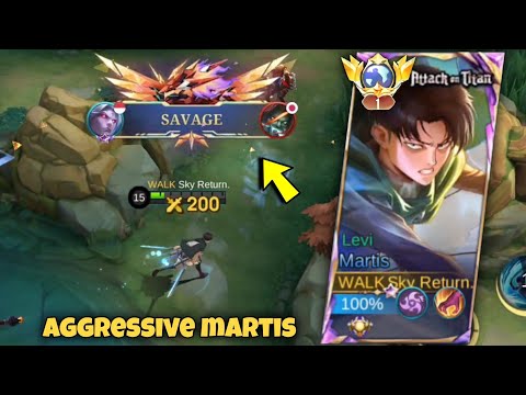 SAVAGE! TOP GLOBAL MARTIS PERFECT & SUPER AGGRESSIVE GAMEPLAY!!🔥 ( BEST BUILD 2024 ) MLBB